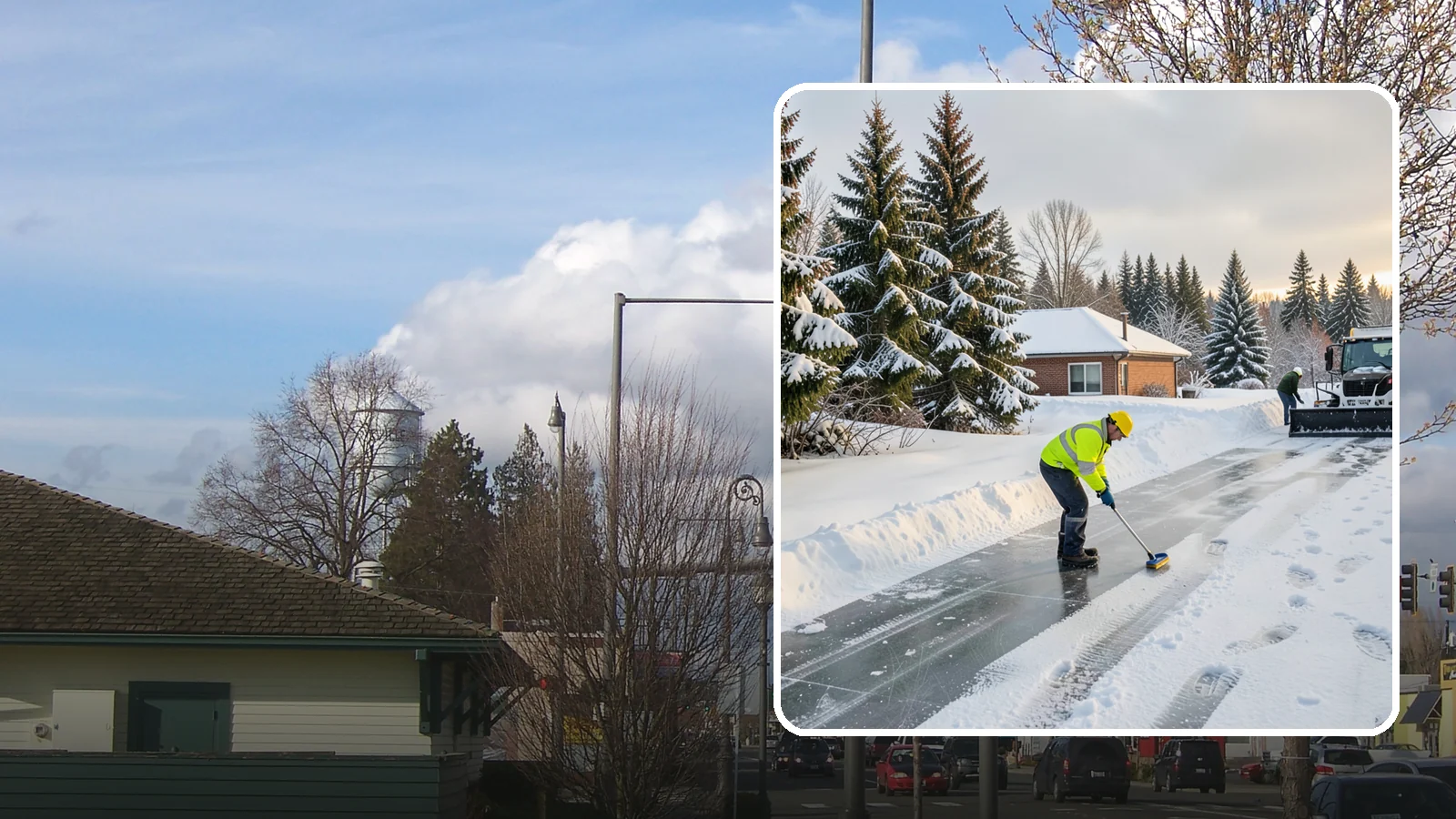 Ice Control in Marysville, Snohomish County, WA - Proactive ice control stops slick surfaces from forming instead of scrambling to treat them after someone slips.