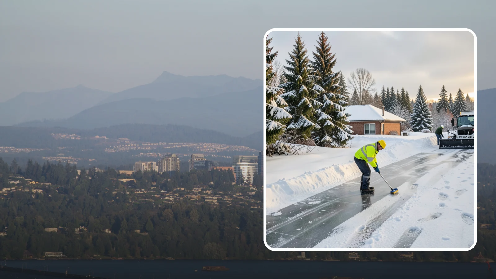 Ice Control in Medina, King County, WA - Proactive ice control stops slick surfaces from forming instead of scrambling to treat them after someone slips.
