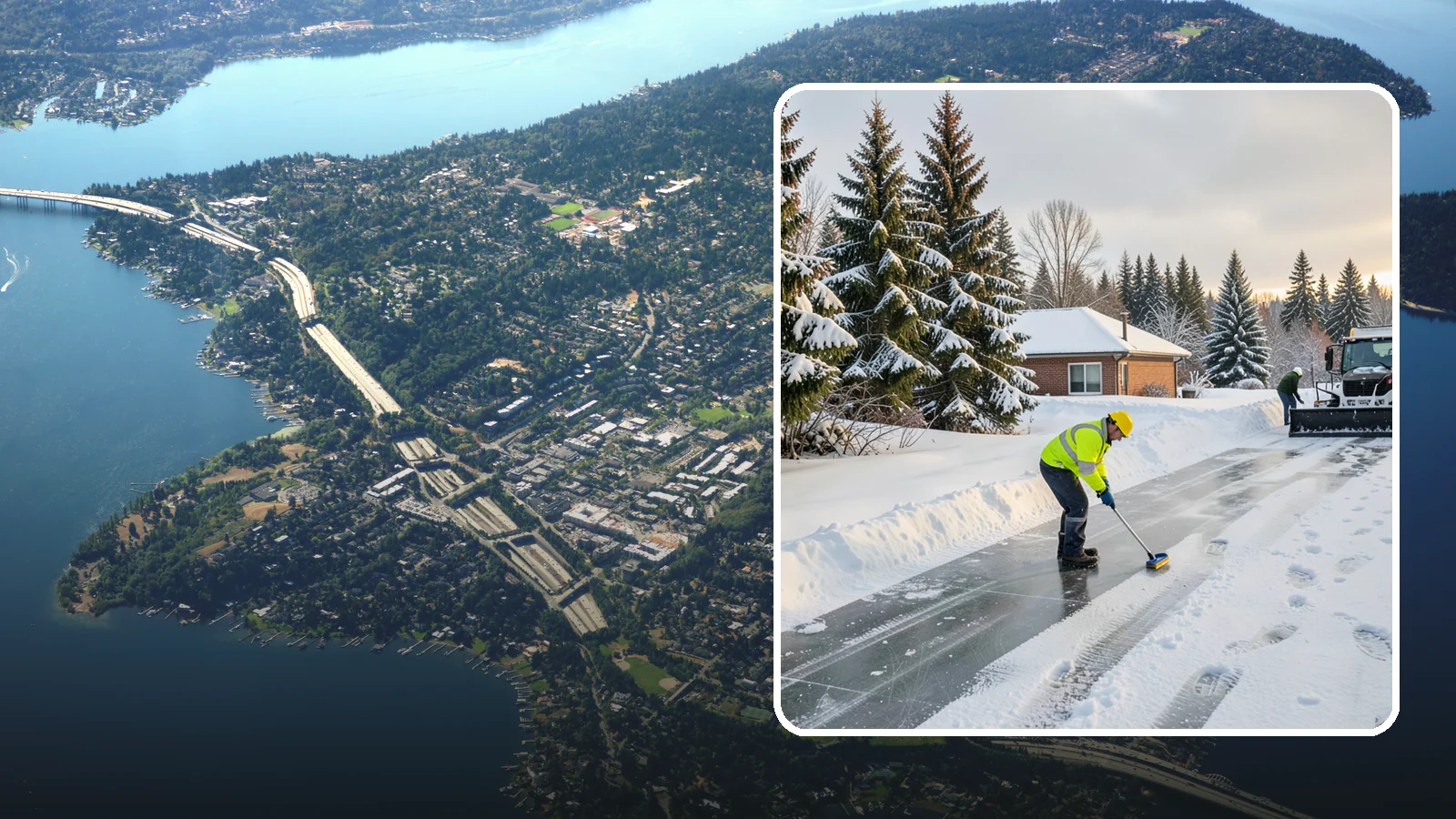 Ice Control in Mercer Island, King County, WA - Proactive ice control stops slick surfaces from forming instead of scrambling to treat them after someone slips.