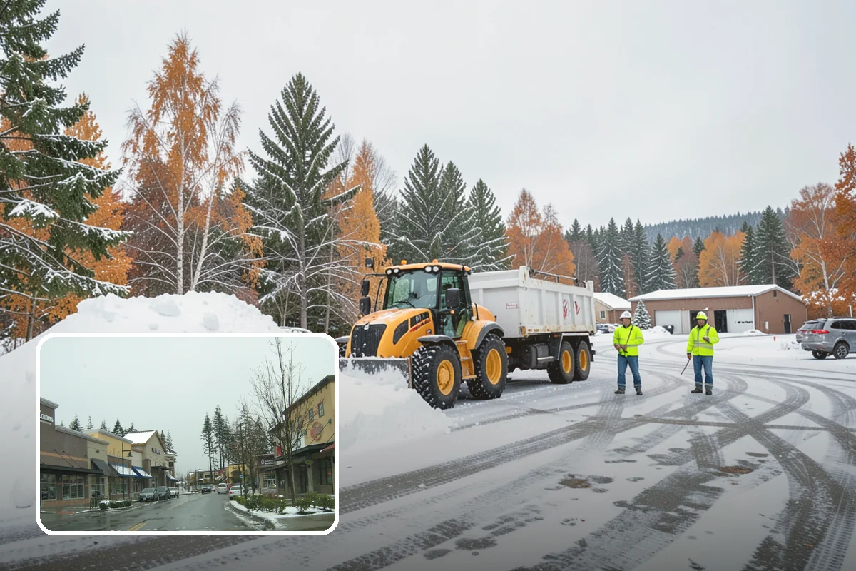 Ice Control in Mill Creek, Snohomish County, WA - Breaks the ice-to-pavement bond before it can set