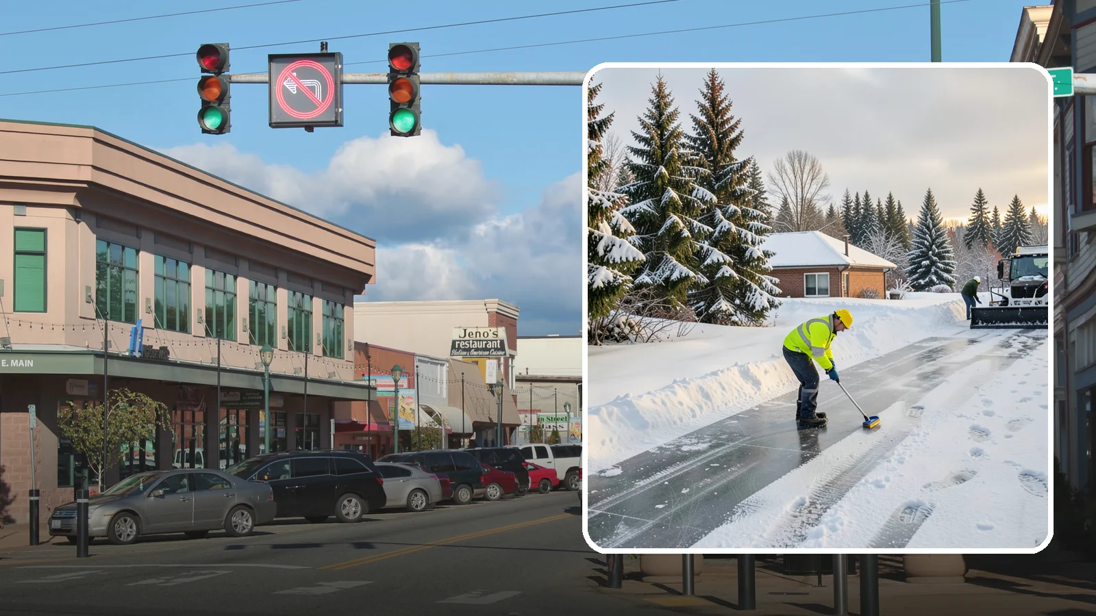 Ice Control in Monroe, Snohomish County, WA - Proactive ice control stops slick surfaces from forming instead of scrambling to treat them after someone slips.