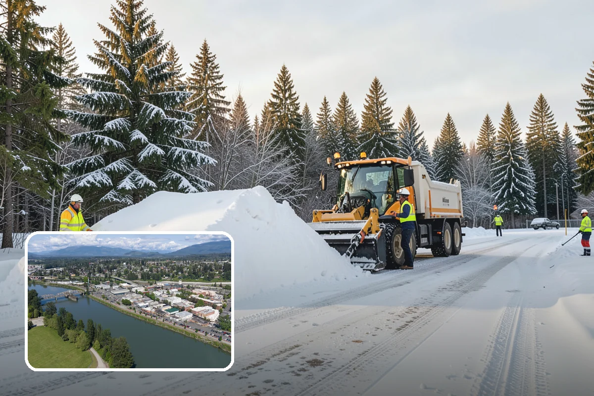 Ice Control in Mount Vernon, Skagit County, WA - Breaks the ice-to-pavement bond before it can set