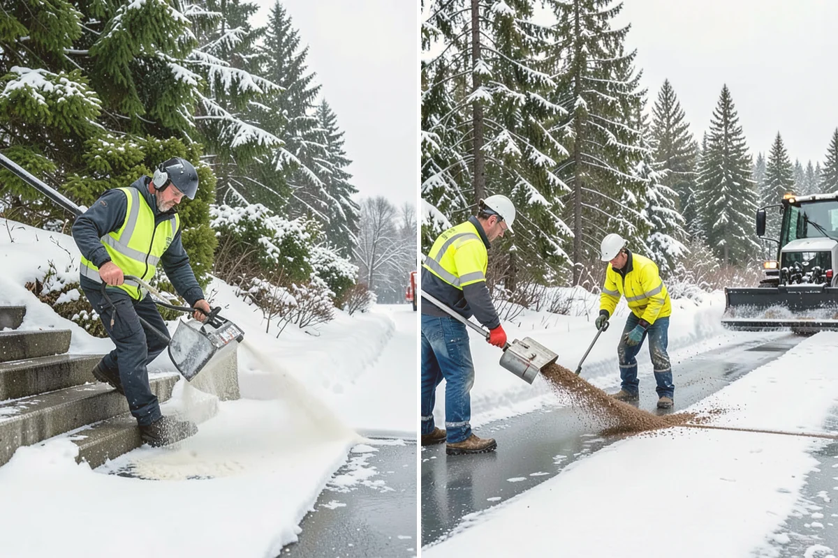 Ice Control in Mount Vernon, Skagit County, WA - Read pavement temperature and dew point against the incoming forecast
