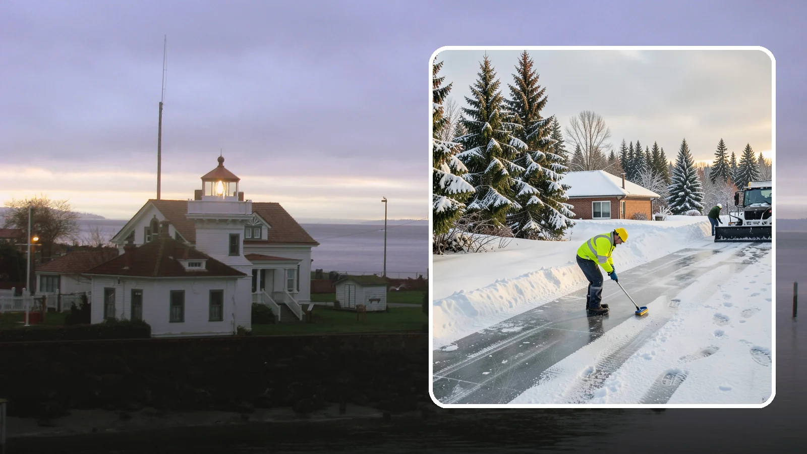 Ice Control in Mukilteo, Snohomish County, WA - Proactive ice control stops slick surfaces from forming instead of scrambling to treat them after someone slips.