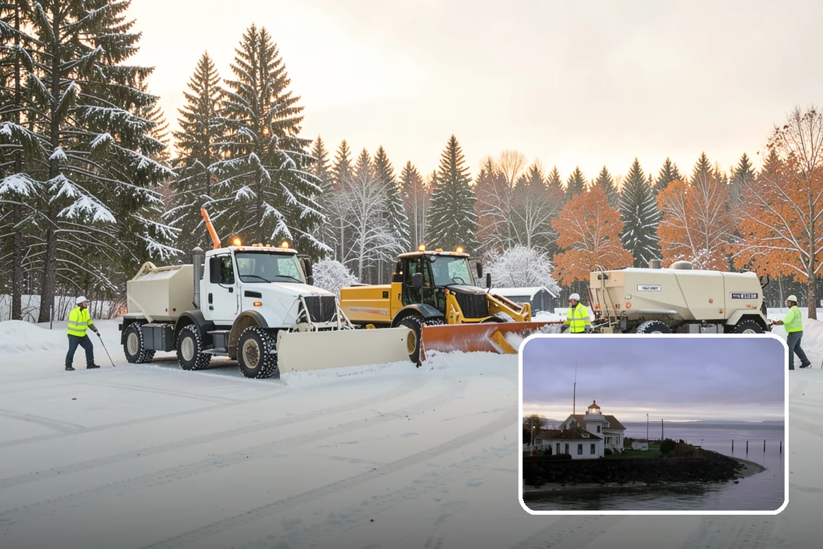 Ice Control in Mukilteo, Snohomish County, WA - Breaks the ice-to-pavement bond before it can set