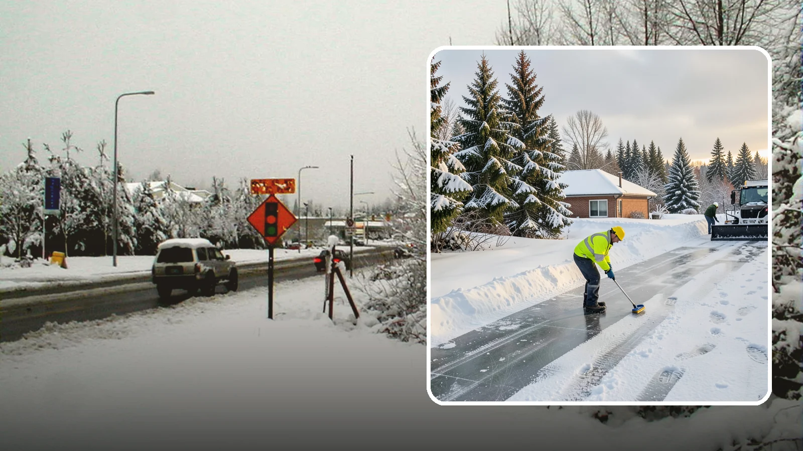 Ice Control in Newcastle, King County, WA - Proactive ice control stops slick surfaces from forming instead of scrambling to treat them after someone slips.