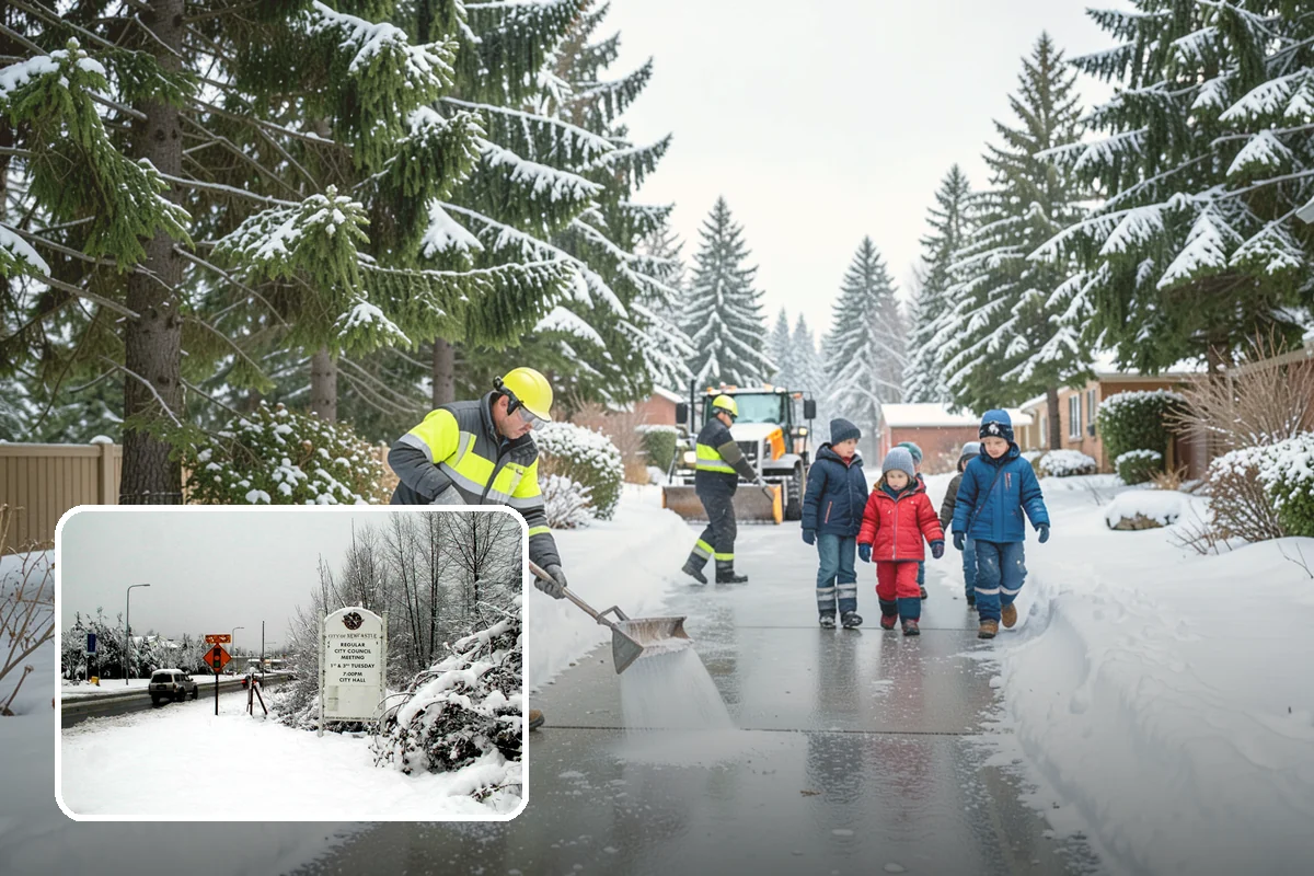 Ice Control in Newcastle, King County, WA - Breaks the ice-to-pavement bond before it can set
