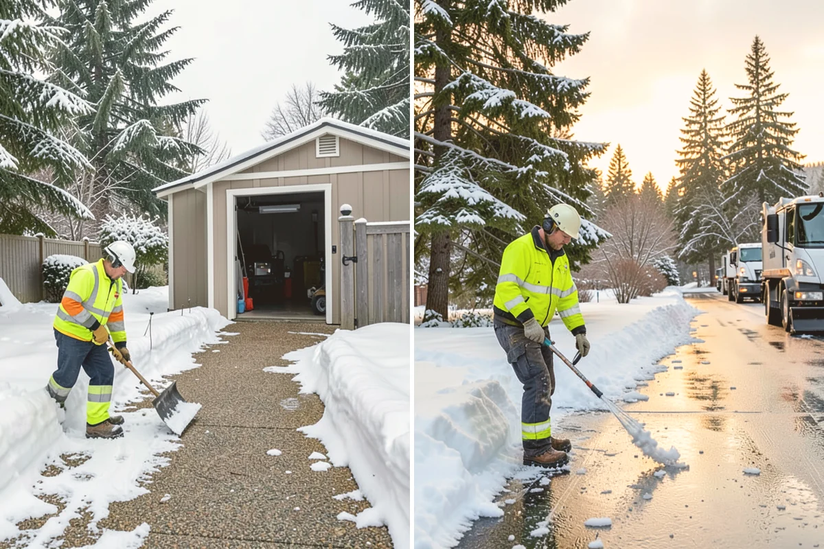 Ice Control in Newcastle, King County, WA - Read pavement temperature and dew point against the incoming forecast
