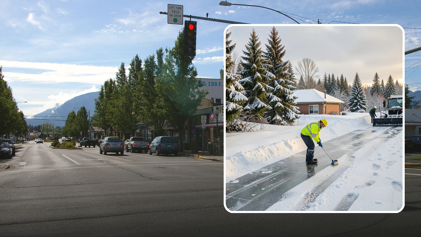 Ice Control in North Bend, King County, WA - Proactive ice control stops slick surfaces from forming instead of scrambling to treat them after someone slips.
