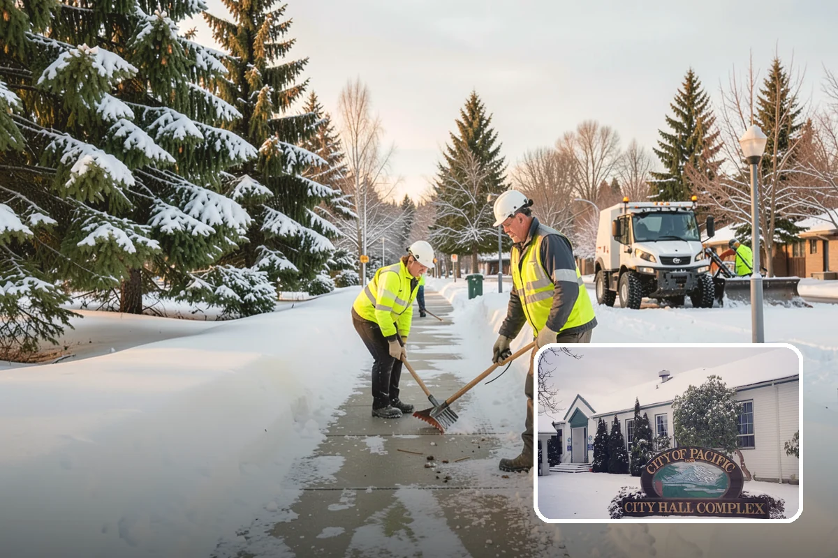 Ice Control in Pacific, King County, WA - Breaks the ice-to-pavement bond before it can set