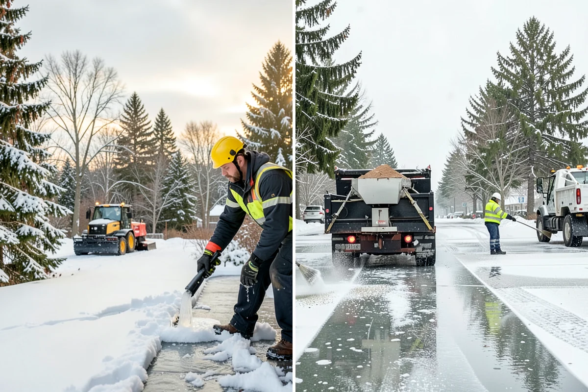 Ice Control in Pacific, King County, WA - Read pavement temperature and dew point against the incoming forecast