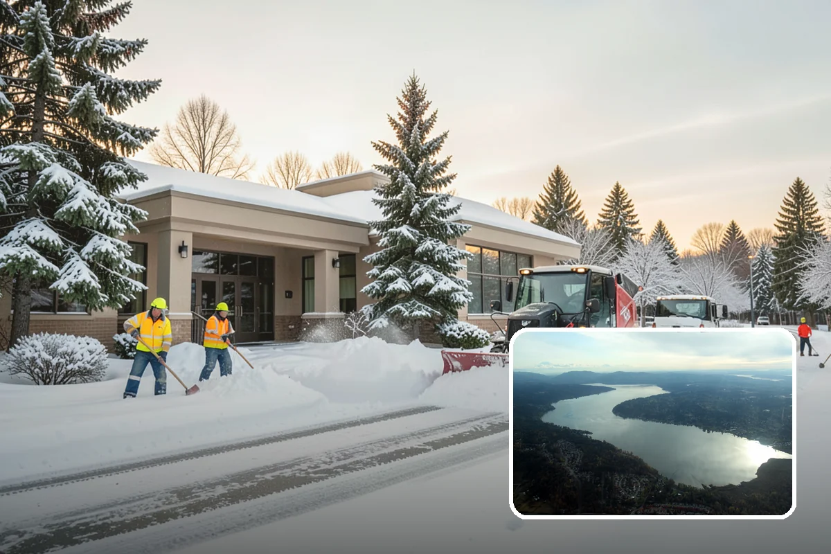 Ice Control in Sammamish, King County, WA - Breaks the ice-to-pavement bond before it can set