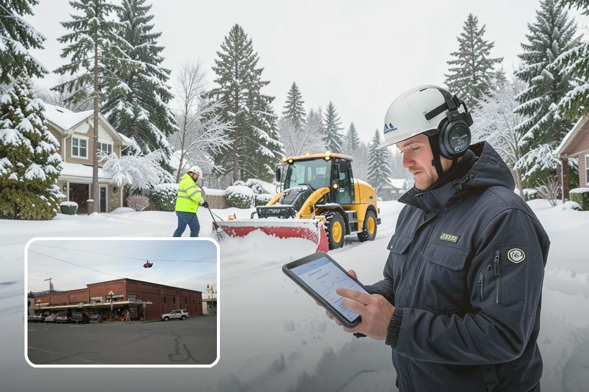 Ice Control in Sedro-Woolley, Skagit County, WA - Breaks the ice-to-pavement bond before it can set