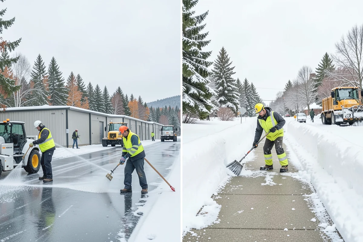 Ice Control in Skykomish, King County, WA - Read pavement temperature and dew point against the incoming forecast