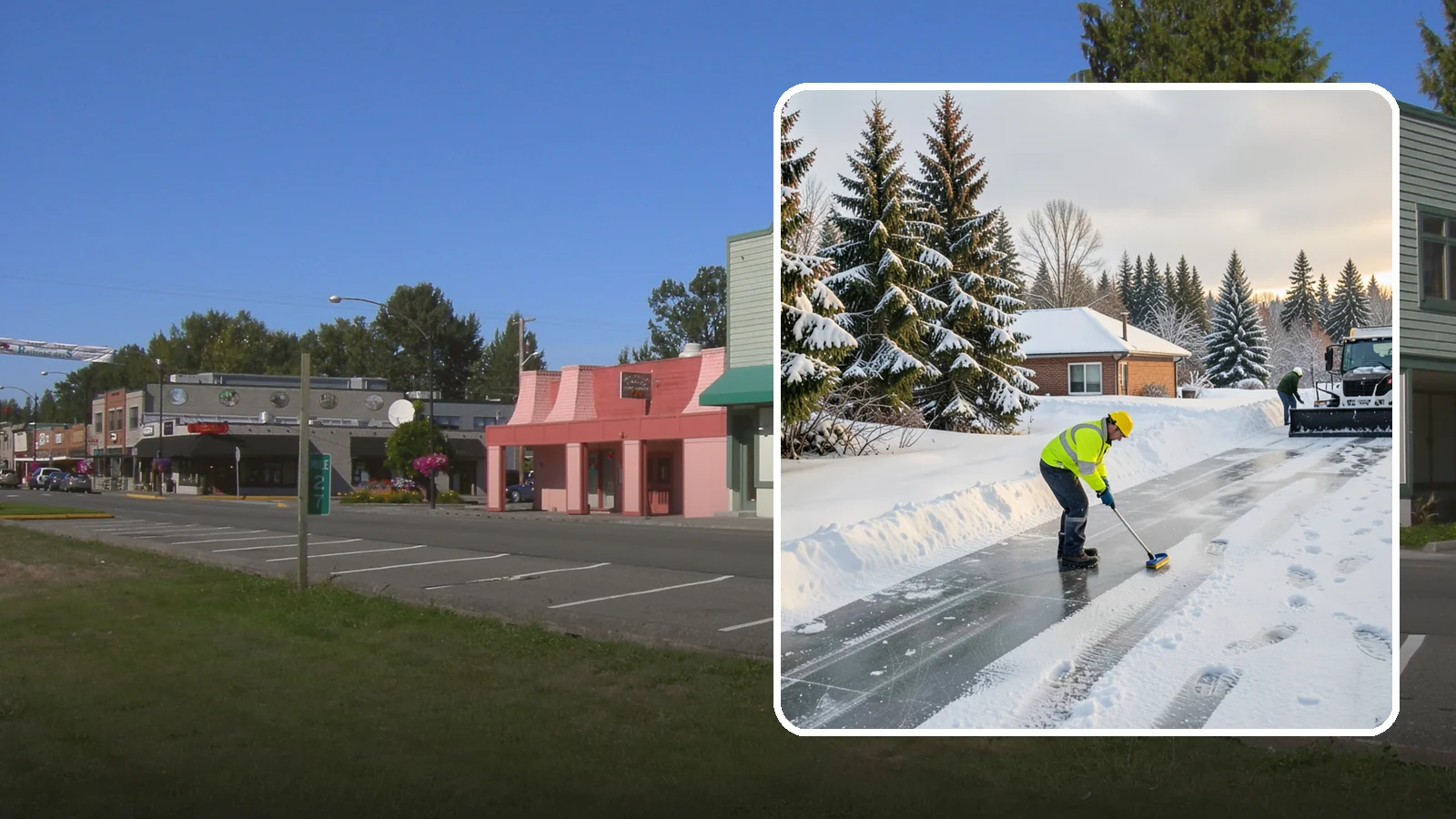 Ice Control in Snoqualmie, King County, WA - Proactive ice control stops slick surfaces from forming instead of scrambling to treat them after someone slips.