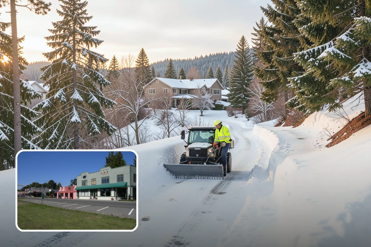Ice Control in Snoqualmie, King County, WA - Breaks the ice-to-pavement bond before it can set