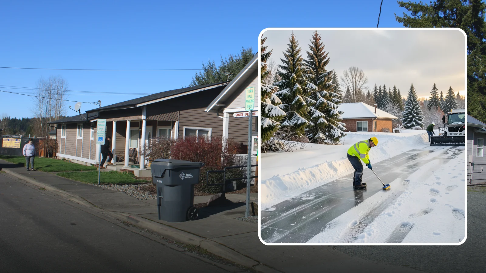 Ice Control in South Prairie, Pierce County, WA - Proactive ice control stops slick surfaces from forming instead of scrambling to treat them after someone slips.