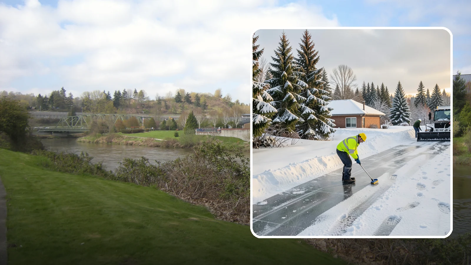 Ice Control in Tukwila, King County, WA - Proactive ice control stops slick surfaces from forming instead of scrambling to treat them after someone slips.