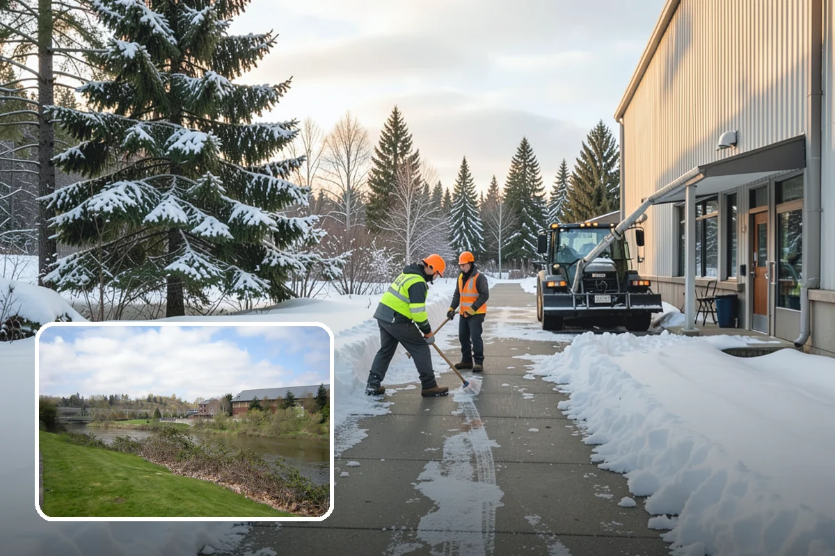 Ice Control in Tukwila, King County, WA - Breaks the ice-to-pavement bond before it can set