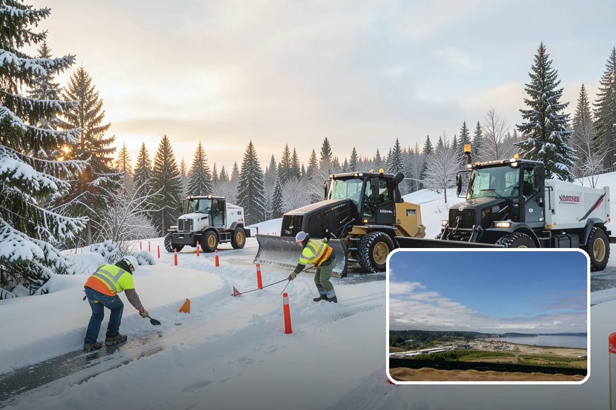 Ice Control in University Place, Pierce County, WA - Breaks the ice-to-pavement bond before it can set
