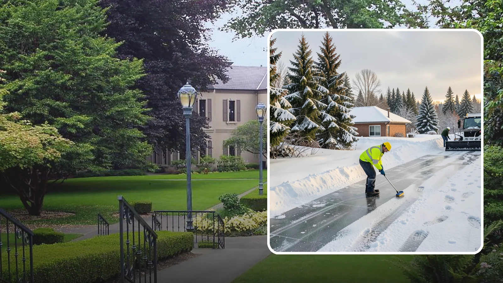 Ice Control in Woodinville, King County, WA - Proactive ice control stops slick surfaces from forming instead of scrambling to treat them after someone slips.