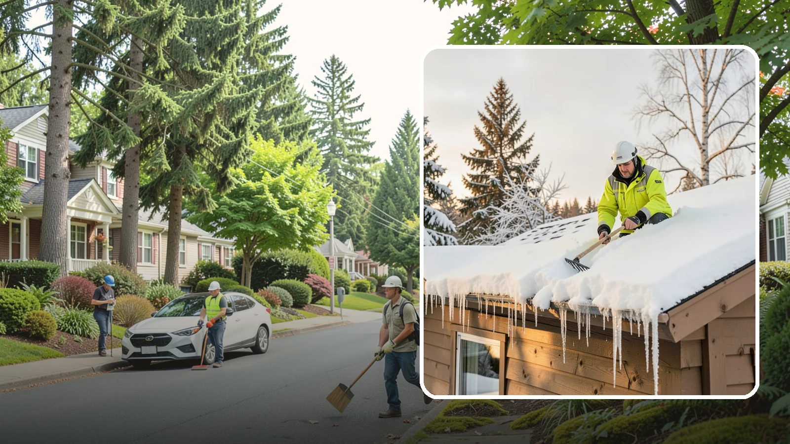 Ice Dam Prevention in Beaux Arts Village, King County, WA - We take proactive steps to keep ice dams from forming so you avoid the leaks they cause.