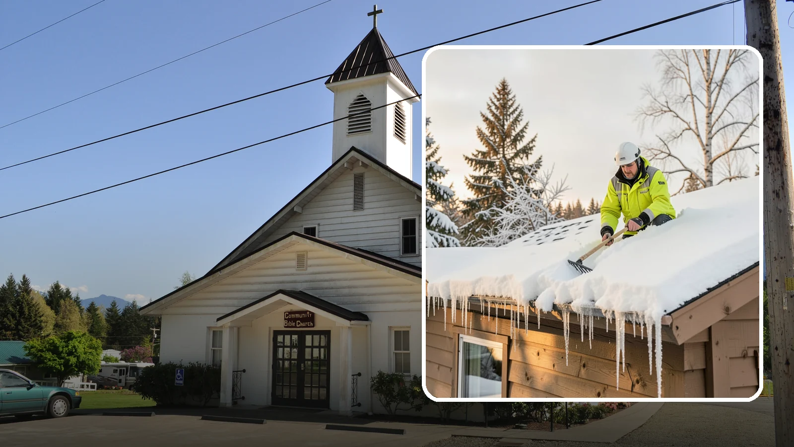 Ice Dam Prevention in Concrete, Skagit County, WA - We take proactive steps to keep ice dams from forming so you avoid the leaks they cause.