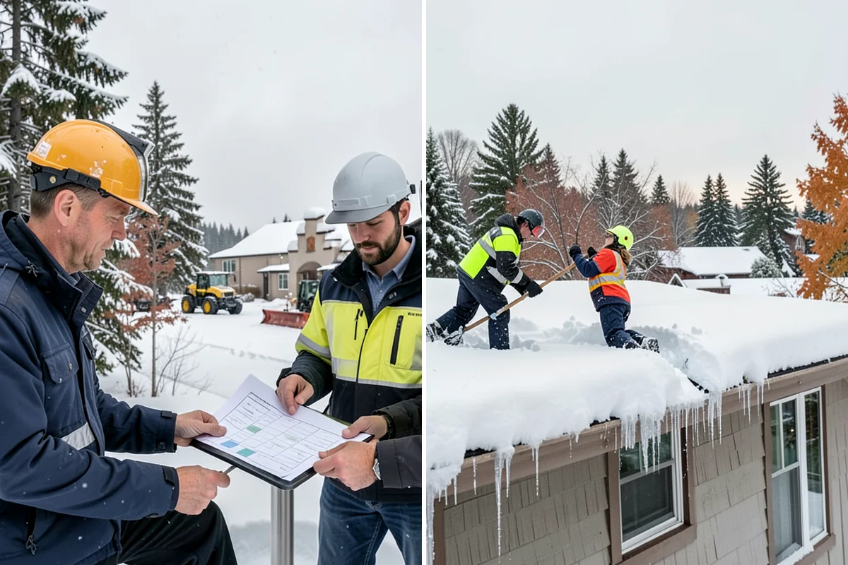 Ice Dam Prevention in Concrete, Skagit County, WA - Inspect the roof for uneven-melt warning signs