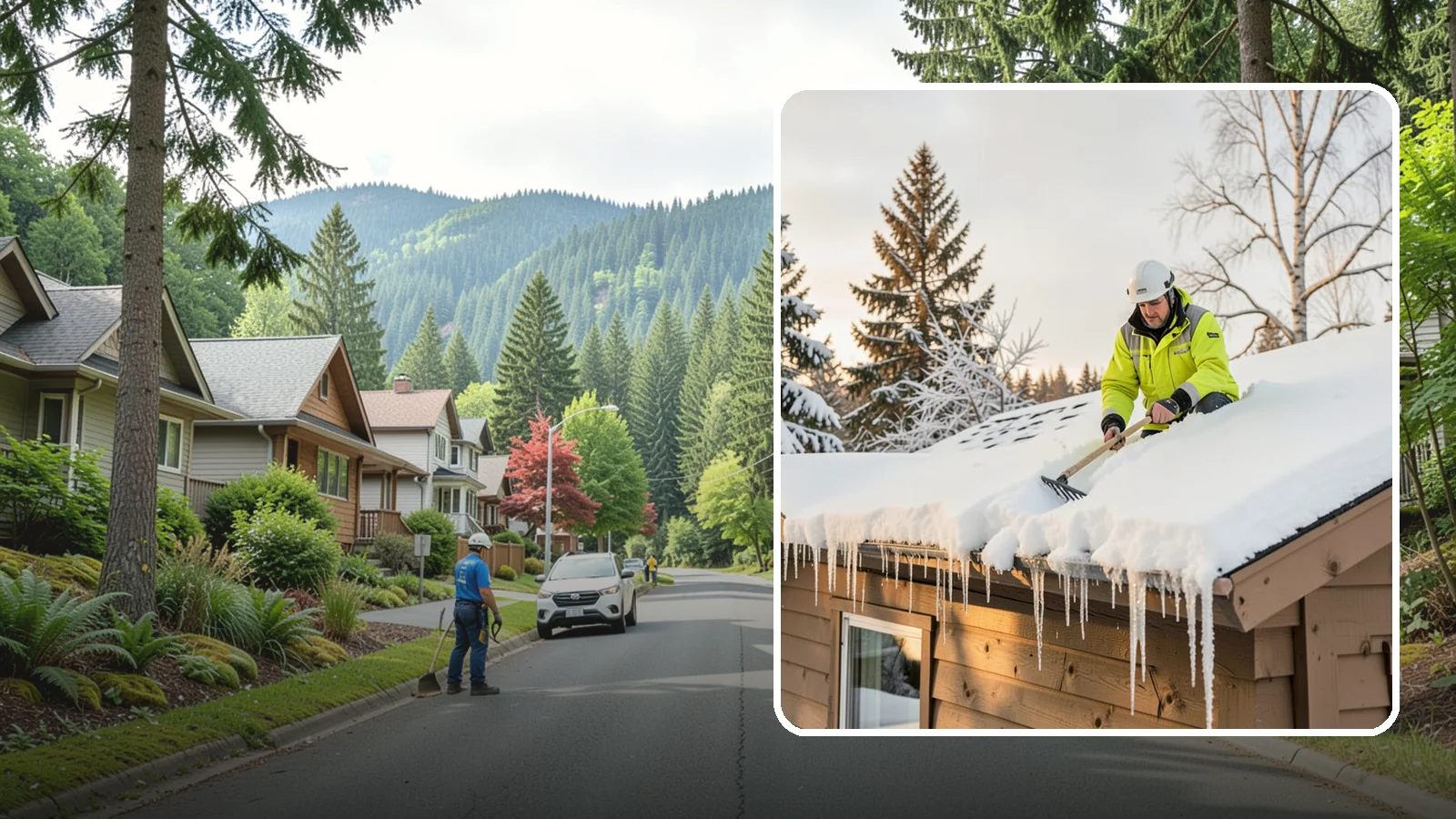 Ice Dam Prevention in Darrington, Snohomish County, WA - We take proactive steps to keep ice dams from forming so you avoid the leaks they cause.