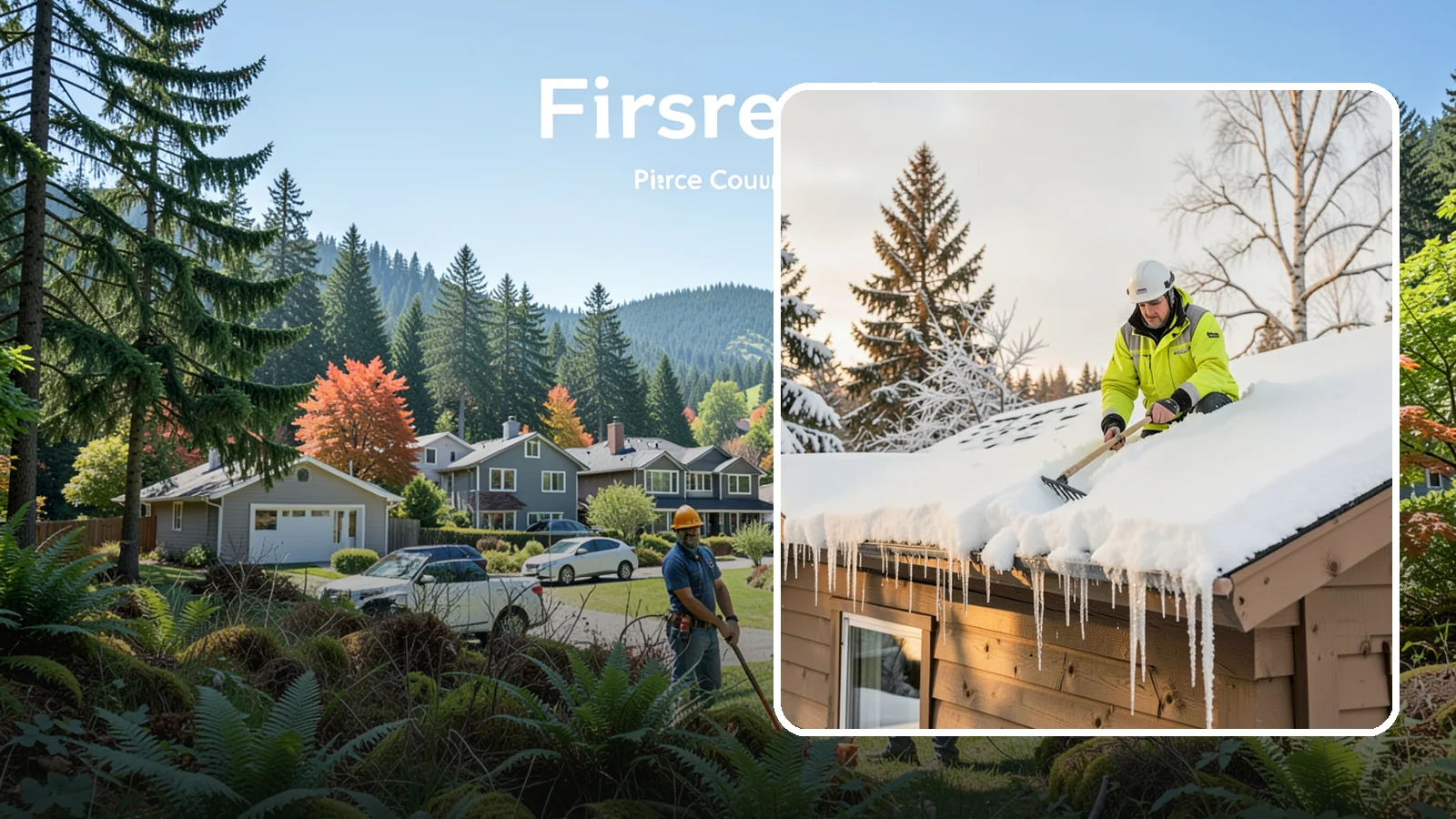 Ice Dam Prevention in Fircrest, Pierce County, WA - We take proactive steps to keep ice dams from forming so you avoid the leaks they cause.