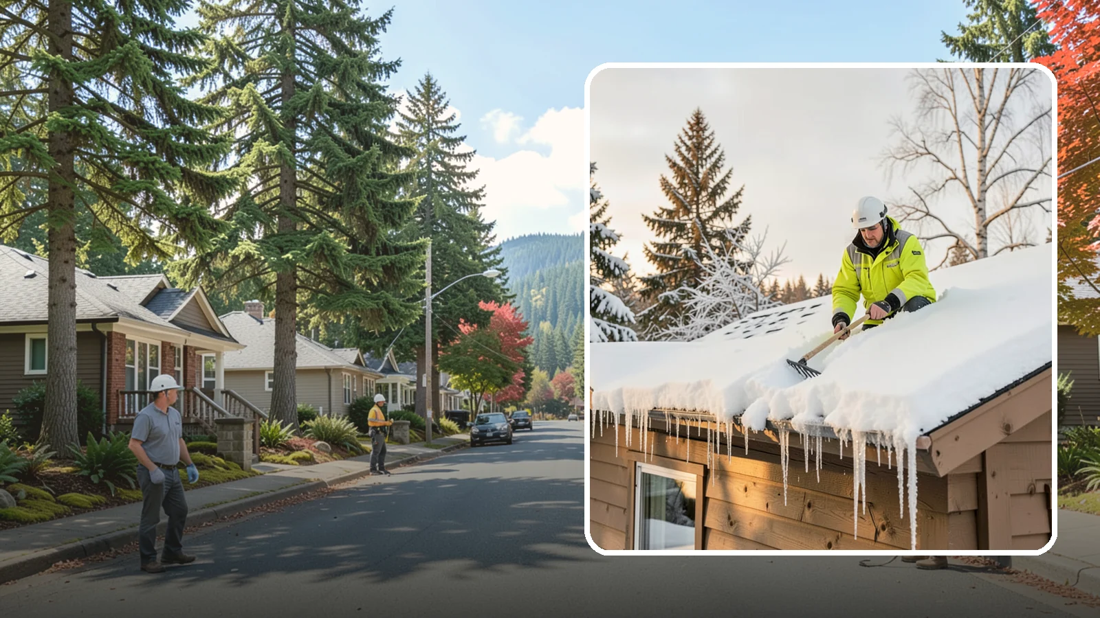Ice Dam Prevention in Hunts Point, King County, WA - We take proactive steps to keep ice dams from forming so you avoid the leaks they cause.