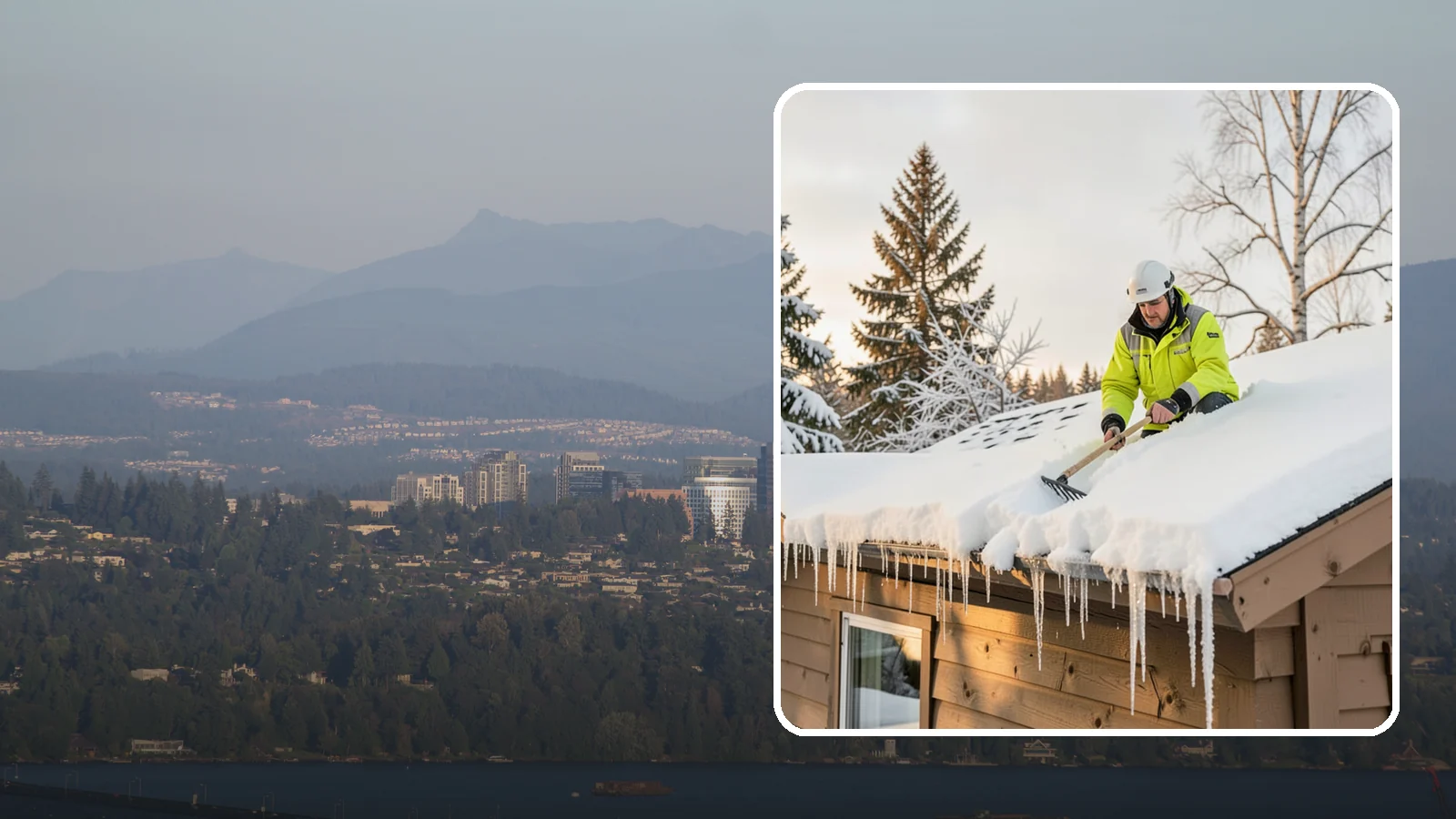 Ice Dam Prevention in Medina, King County, WA - We take proactive steps to keep ice dams from forming so you avoid the leaks they cause.