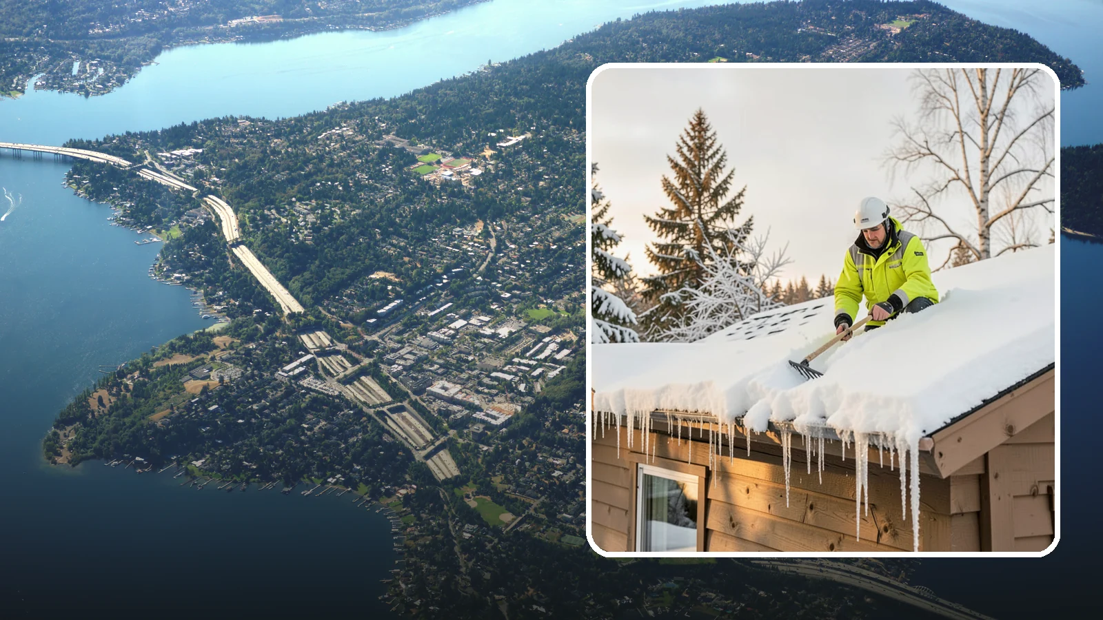 Ice Dam Prevention in Mercer Island, King County, WA - We take proactive steps to keep ice dams from forming so you avoid the leaks they cause.