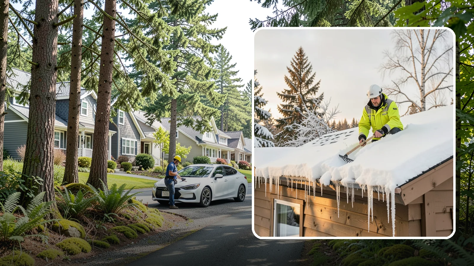 Ice Dam Prevention in Normandy Park, King County, WA - We take proactive steps to keep ice dams from forming so you avoid the leaks they cause.