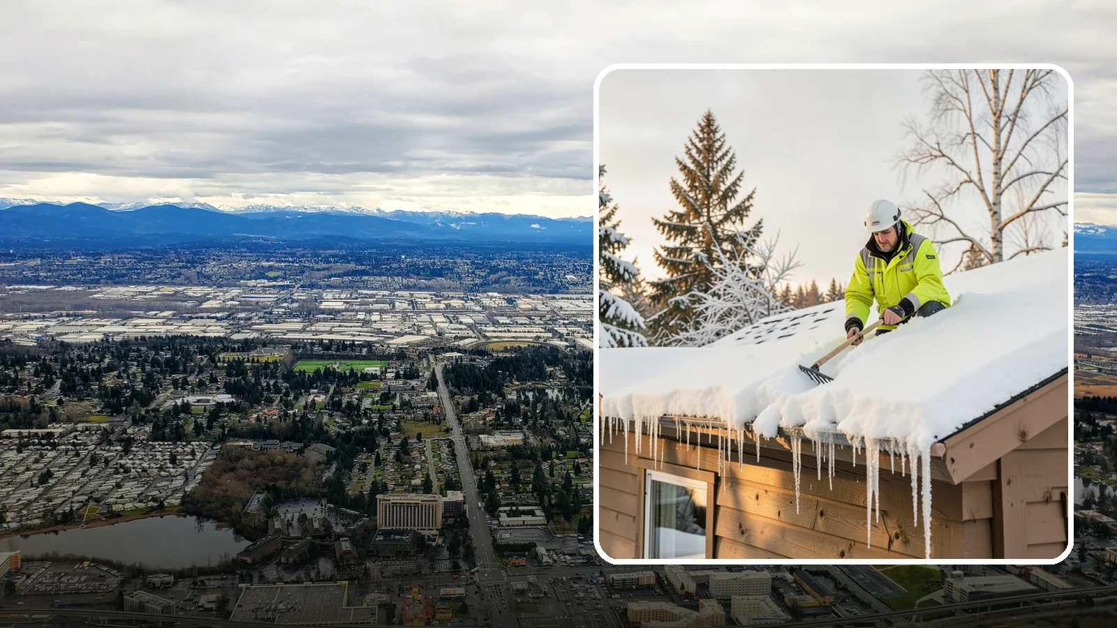 Ice Dam Prevention in SeaTac, King County, WA - We take proactive steps to keep ice dams from forming so you avoid the leaks they cause.