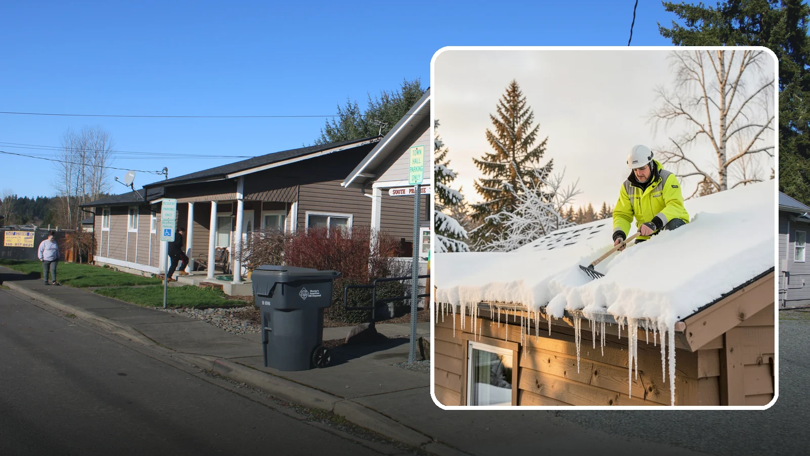 Ice Dam Prevention in South Prairie, Pierce County, WA - We take proactive steps to keep ice dams from forming so you avoid the leaks they cause.