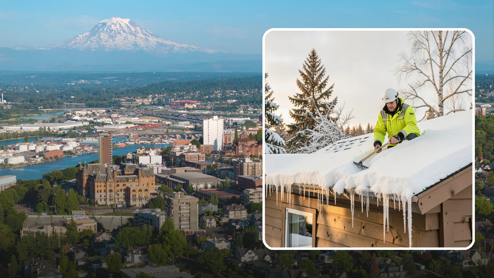 Ice Dam Prevention in Tacoma, Pierce County, WA - We take proactive steps to keep ice dams from forming so you avoid the leaks they cause.
