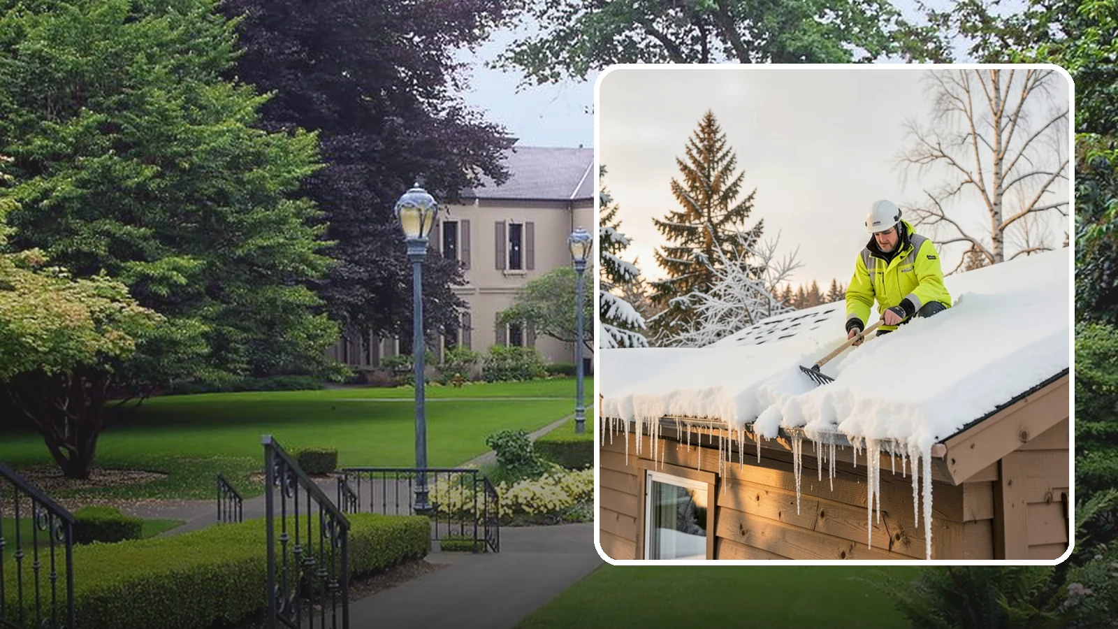 Ice Dam Prevention in Woodinville, King County, WA - We take proactive steps to keep ice dams from forming so you avoid the leaks they cause.