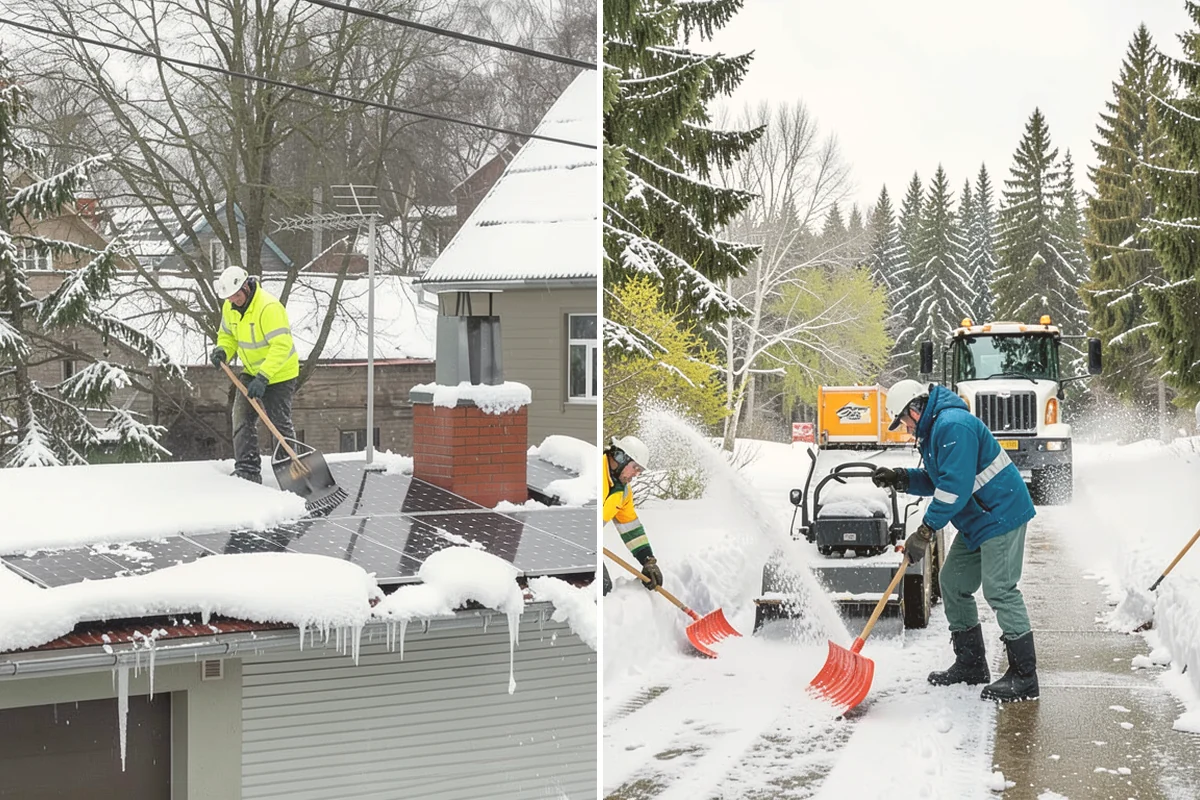 Ice Dam Removal in Algona, King County, WA - Locate the dam and the trapped water line