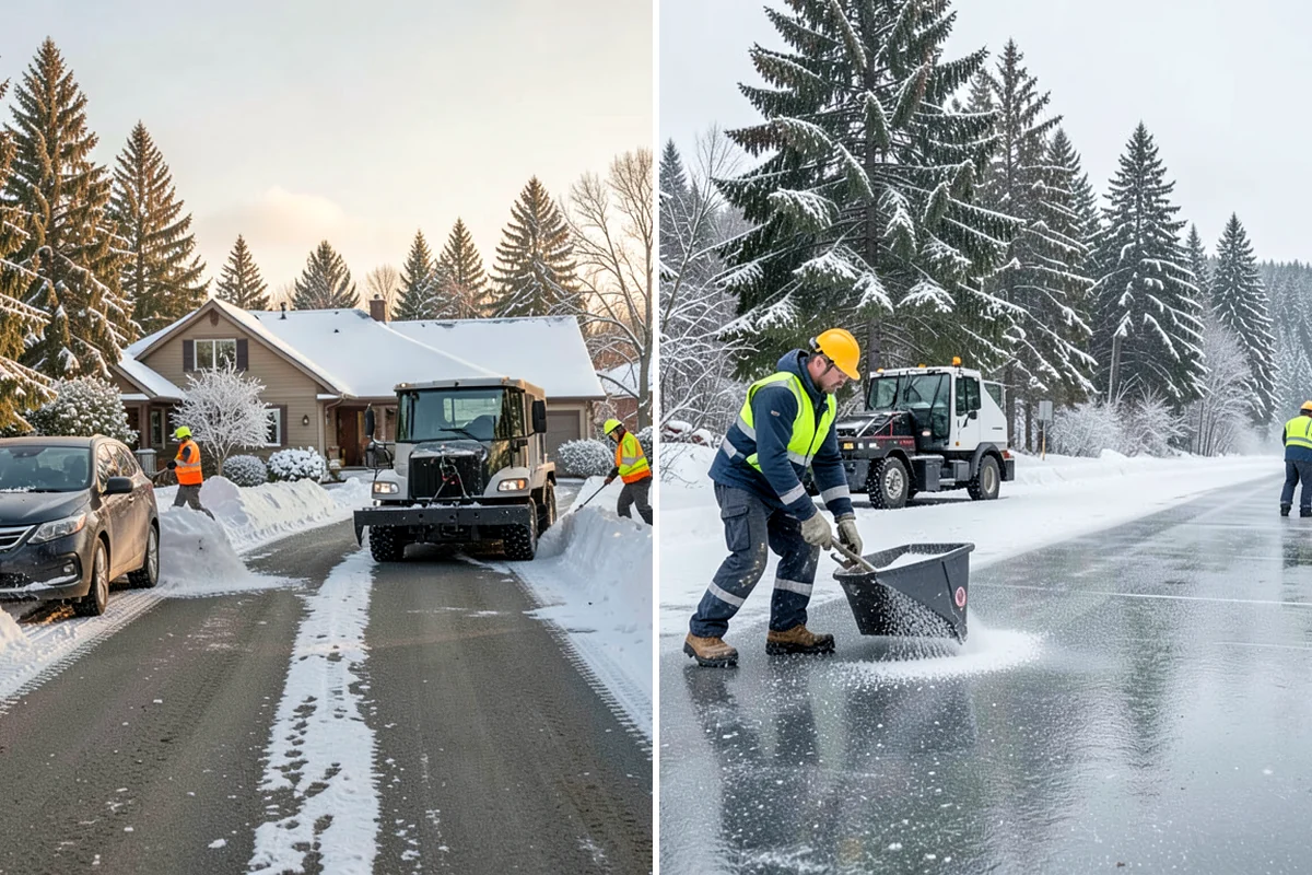 Ice Dam Removal in Arlington, Snohomish County, WA - Locate the dam and the trapped water line