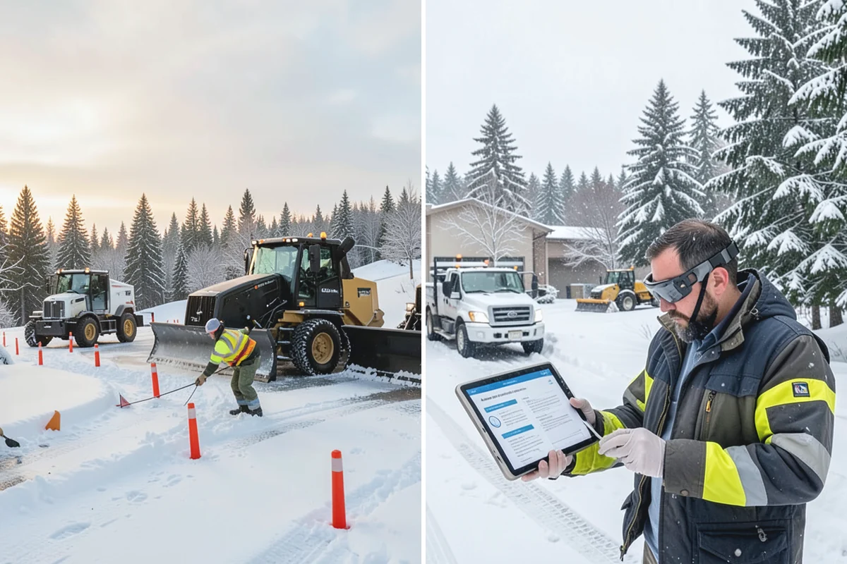 Ice Dam Removal in Beaux Arts Village, King County, WA - Locate the dam and the trapped water line
