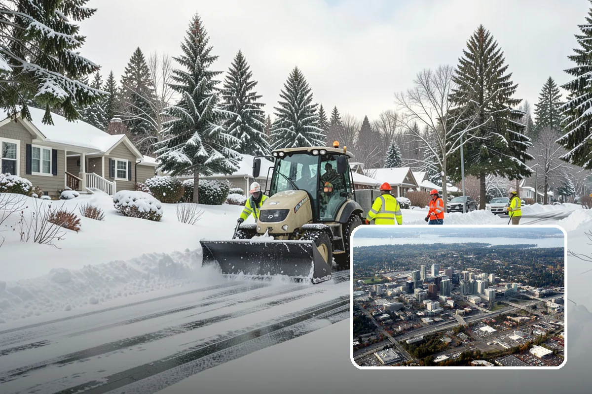 Ice Dam Removal in Bellevue, King County, WA - Stops water from backing up under shingles