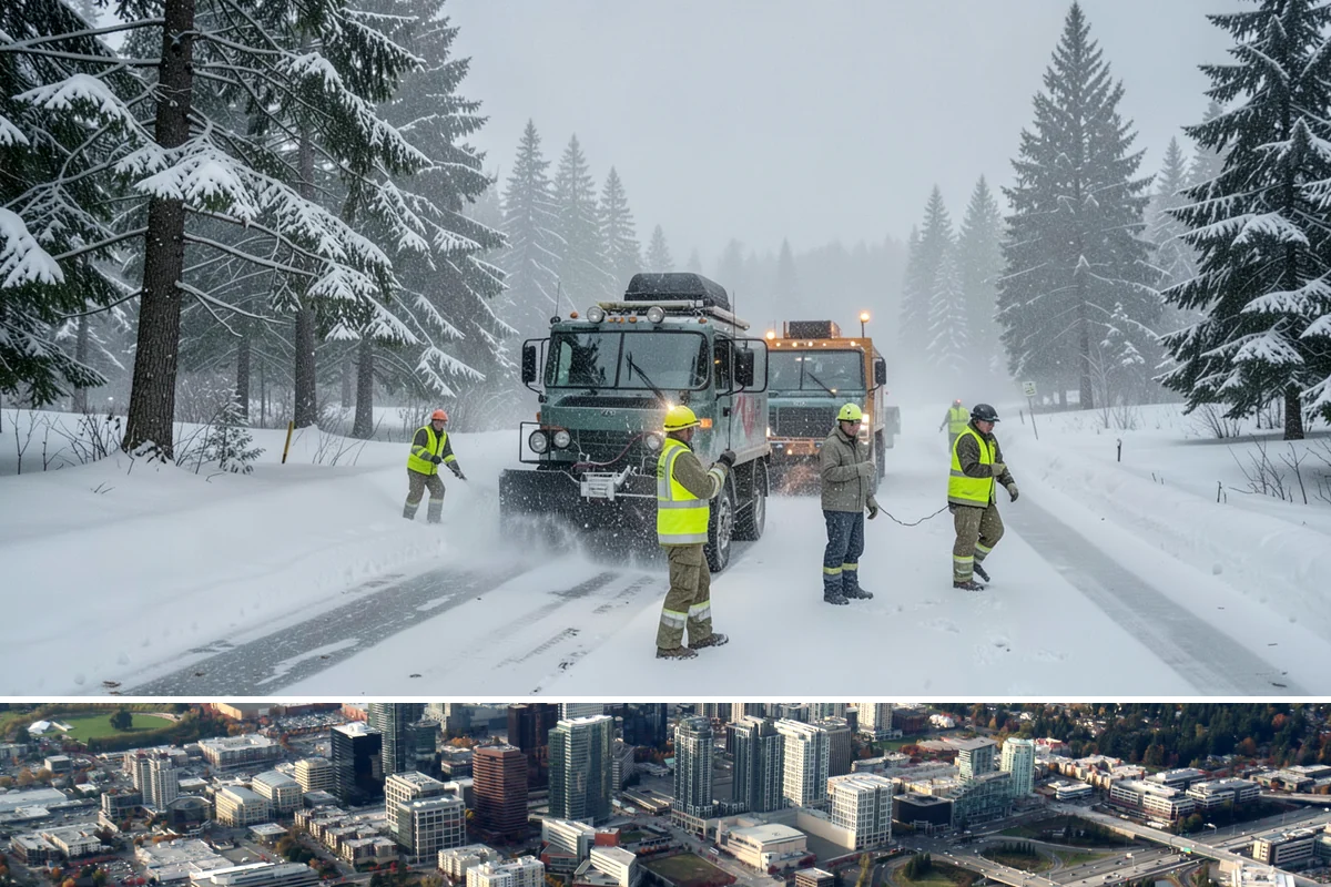 Ice Dam Removal in Bellevue, King County, WA - Ice dam removal is needed during and right after freeze-thaw cycles, when melt and refreeze at the eaves trap water behind the...
