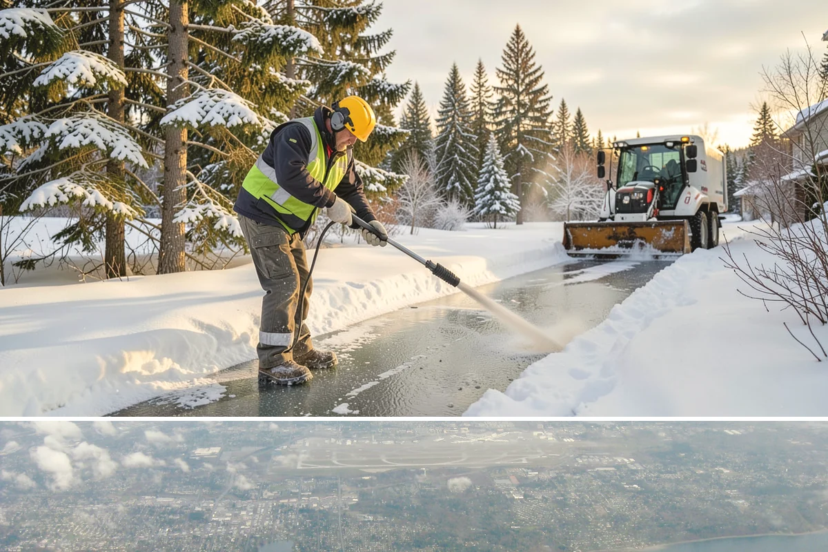 Ice Dam Removal in Burien, King County, WA - Ice dam removal is needed during and right after freeze-thaw cycles, when melt and refreeze at the eaves trap water behind the...