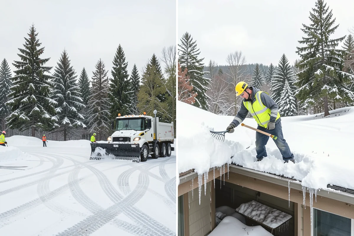 Ice Dam Removal in Carnation, King County, WA - Locate the dam and the trapped water line