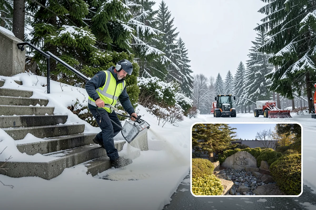 Ice Dam Removal in Clyde Hill, King County, WA - Stops water from backing up under shingles