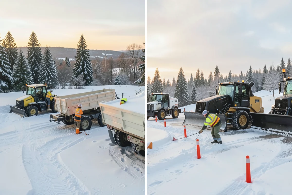 Ice Dam Removal in Darrington, Snohomish County, WA - Locate the dam and the trapped water line
