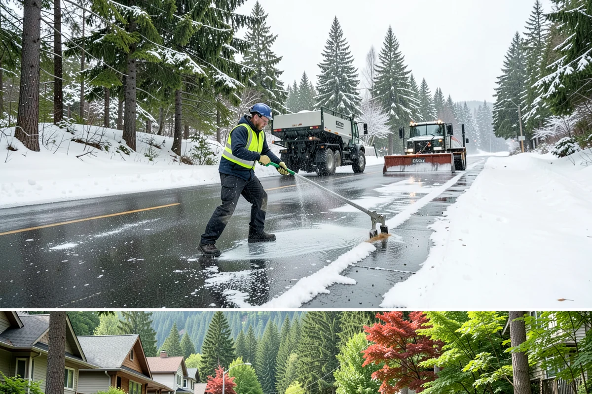 Ice Dam Removal in Darrington, Snohomish County, WA - Ice dam removal is needed during and right after freeze-thaw cycles, when melt and refreeze at the eaves trap water behind the...
