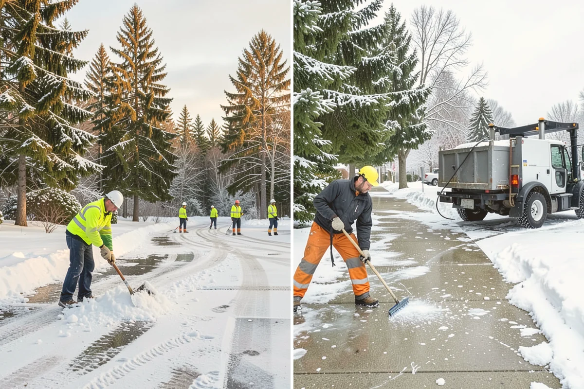 Ice Dam Removal in Eatonville, Pierce County, WA - Locate the dam and the trapped water line