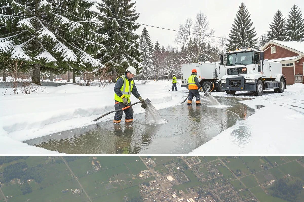 Ice Dam Removal in Enumclaw, King County, WA - Ice dam removal is needed during and right after freeze-thaw cycles, when melt and refreeze at the eaves trap water behind the...